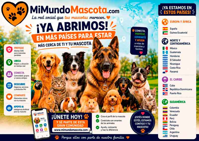 MiMundoMascota ya disponible en más países