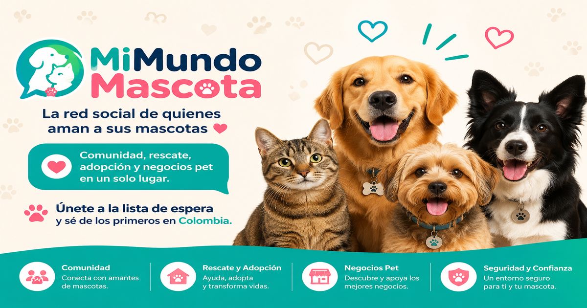 MiMundoMascota - Red social de mascotas en Colombia